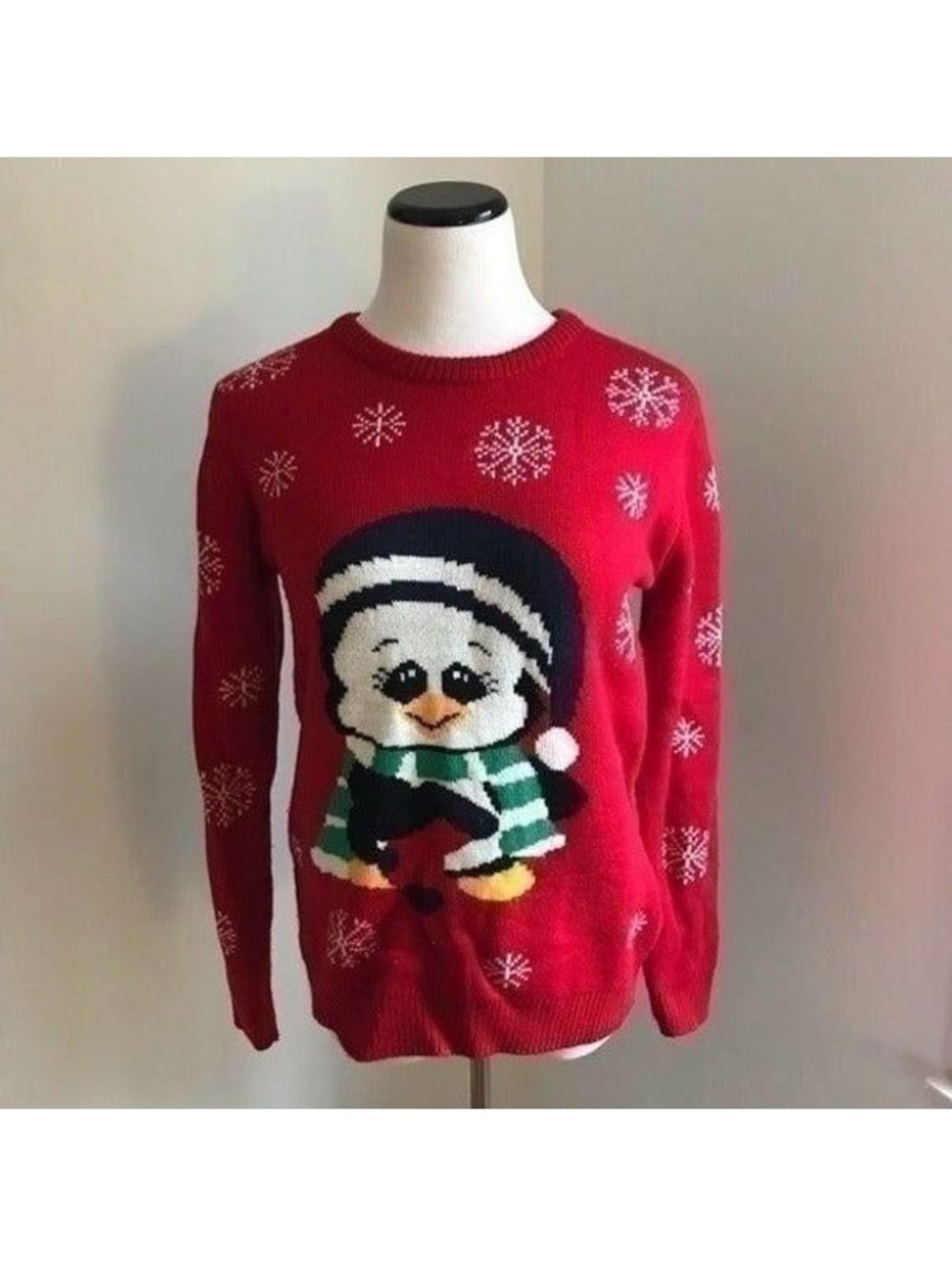 Ugly Christmas Sweater With Penguins